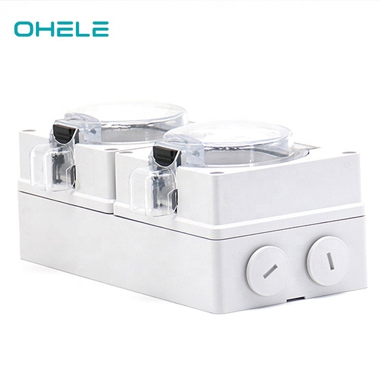 High Quality Waterproof IP66 switch socket  with Waterproof cover for outdoor