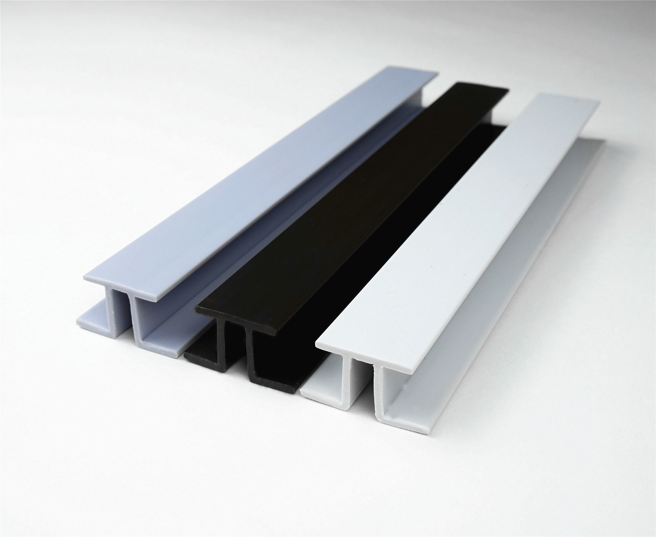 UPVC profiles plastic extrusion customized PVC profile Drawer Rail Telescopic Furniture plastic Slide Tracking Black Kitchen