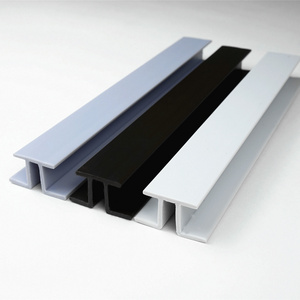 UPVC profiles plastic extrusion customized PVC profile Drawer Rail Telescopic Furniture plastic Slide Tracking Black Kitchen