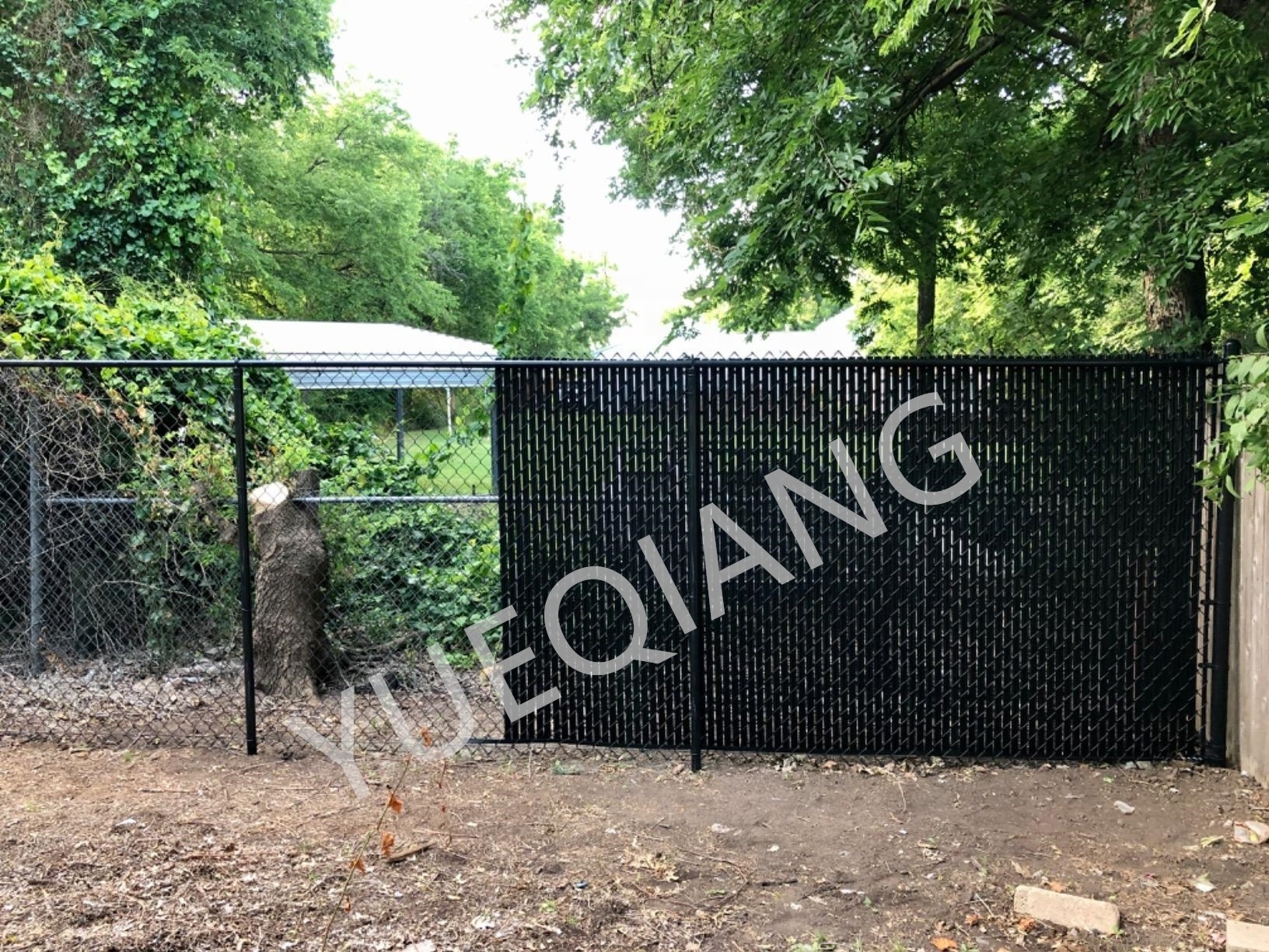 Ridged Slats wave slat bottom lock Vertical Privacy tube Slats Chain Link Fence Green Vinyl wings for Fence honeycomb wire mesh