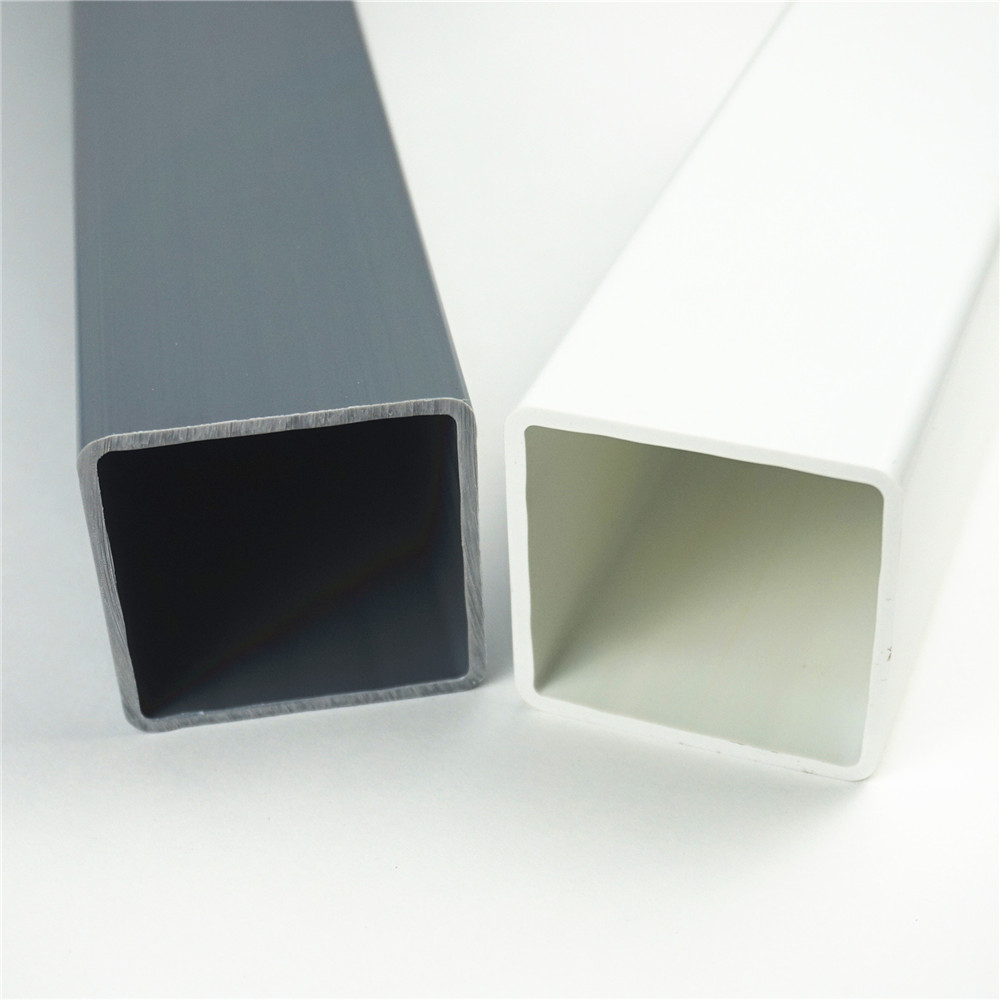 PVC guardrail tube hard plastic pipe colored rectangular tube