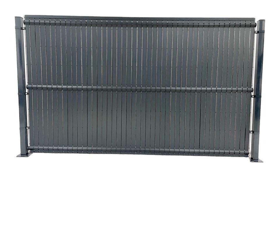 Fencing Privacy galvanized fence PVC Plastic Slats closure kit occultation closure grillage exterieur for aluminum fence panels