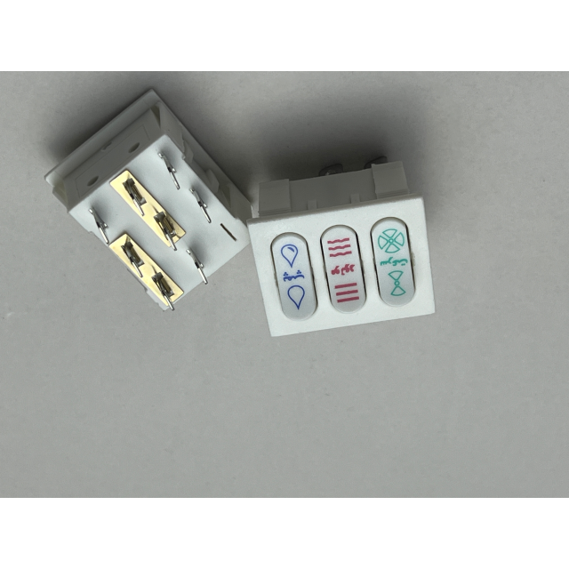 Qiyang KCD3 Factory Price Hot Sale On Off On 3 Position Customized Logo 8 Pin Terminal Rocker Switch