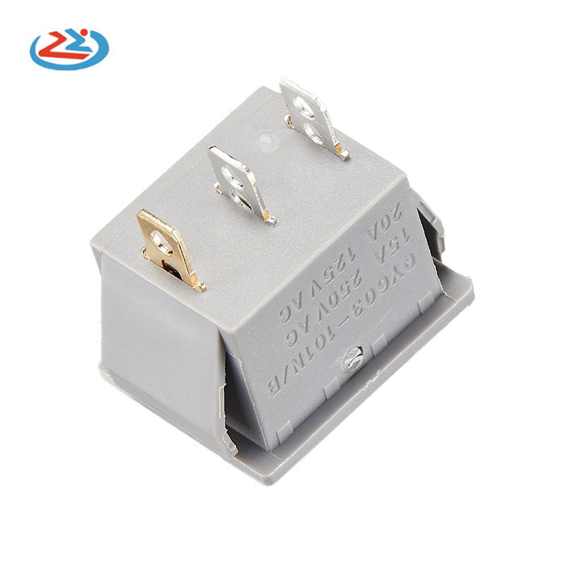 QY603-101 AC 250V/15A 125V/20A LED On/Off SPST 3 Pin Mini Boat Rocker Illuminated Toggle Switch