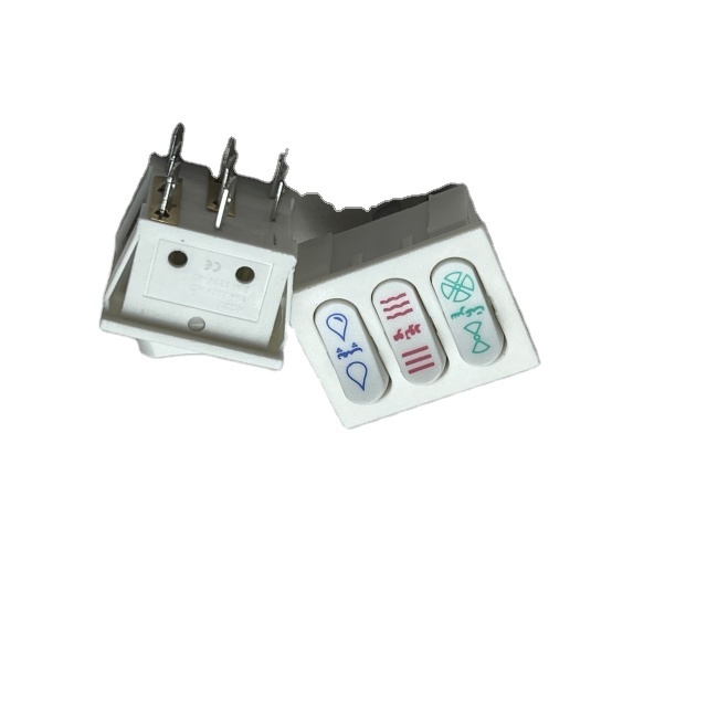 Qiyang KCD3 Factory Price Hot Sale On Off On 3 Position Customized Logo 8 Pin Terminal Rocker Switch