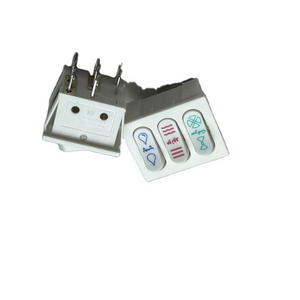 Qiyang KCD3 Factory Price Hot Sale On Off On 3 Position Customized Logo 8 Pin Terminal Rocker Switch