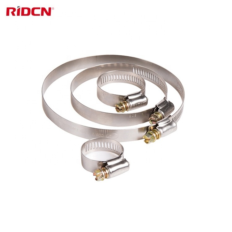 Customized Stainless Steel Worm Drive Clamp SUS300 High Quality Hose Clamp