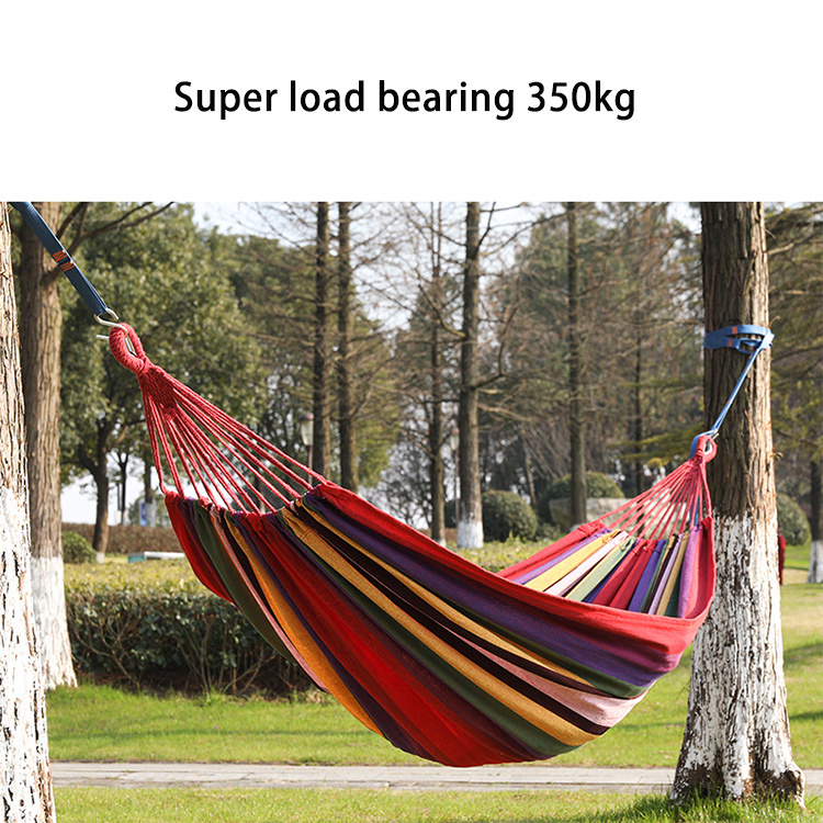 Metal Frame Diy Portable Camping Folding 2 Person Portable Double Canvas Hammock Stand