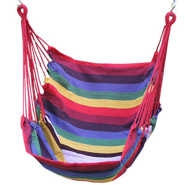 Customizable Size Outdoor Indoor Lightweight Hanging Cotton Rope Swing Hammock Chair