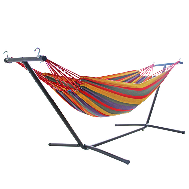 Pirny High Quality And Colorful Outdoor New Design Heavy Duty Standing Hammock With Iron Pipe Stand