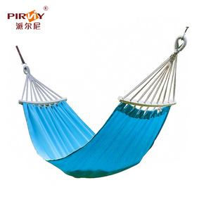 Outdoor Camping Portable Canvas Hammock Indoor Parent-child Play Children Kids Rainbow Hammock With Curved Rod Hammock Frame