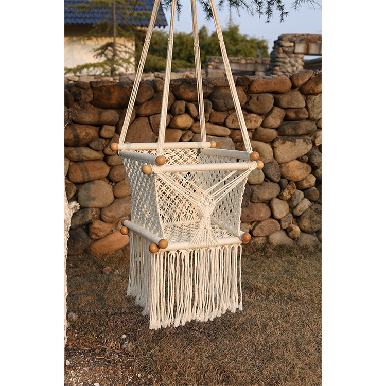 Indoor Eco Friendly Natural Handmade Portable Newborn Baby Bassinet Kids' Cribs Swing Chair Hanging Hammock