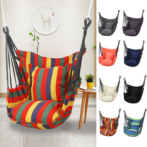 Indoor Bedroom Leisure Hanging Chair Outdoor Hanging Rope Swing Large Canvas Hammock Chair