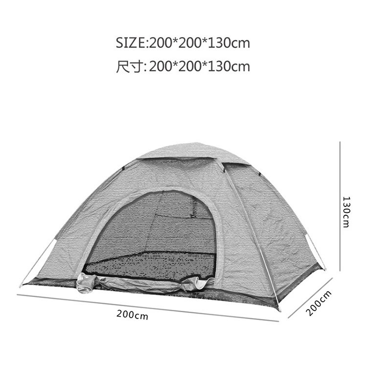 Luxury Outdoor Winter Fishing Waterproof 3-4 Person One Bed Room Family Camping Folding Tent