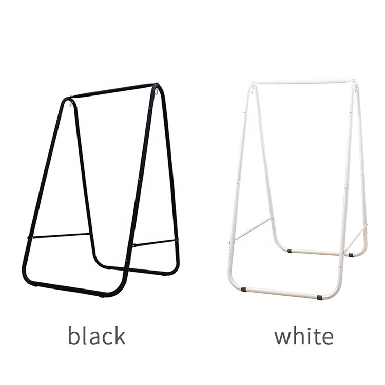 Outdoor Sprayed Iron Pipe Frame Foldable Standing Hanging Chair Stainless Steel Iron Pipe Hammock Stand