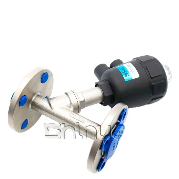 SHINYEEPNEUMATIC most popular DN compressor valves piston valved pneumat pneumatic angle air pneumatic angle valve