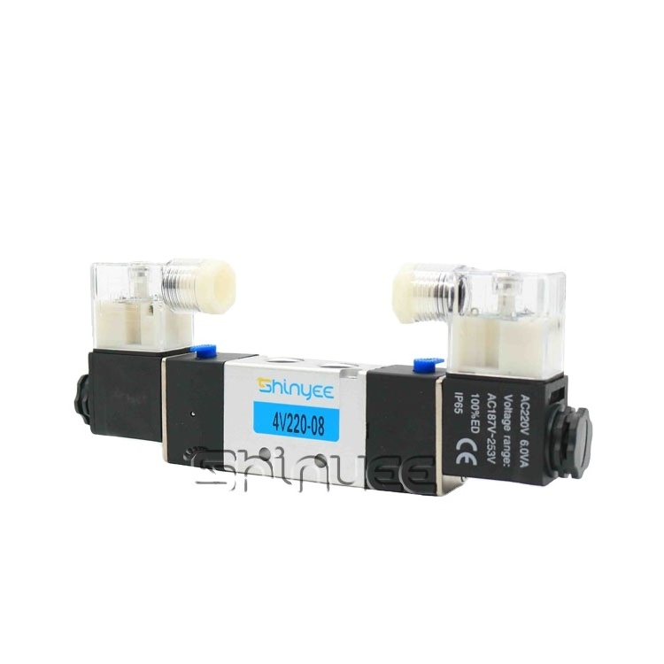 SHINYEEPNEUMATIC popular product 4v220-08 32 way solenoid valve gas control valves gas control valve for water heater 4 way