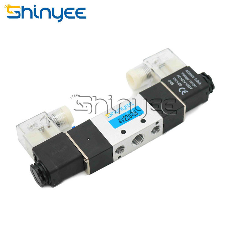 SHINYEEPNEUMATIC popular product 4v220-08 32 way solenoid valve gas control valves gas control valve for water heater 4 way