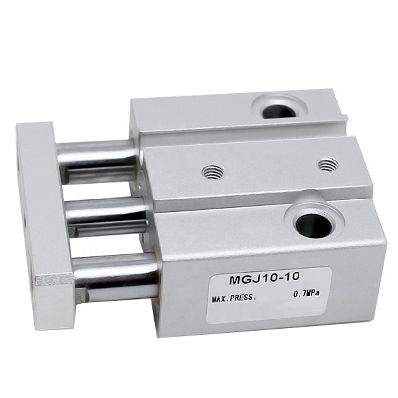 Shinypneumatic  smc type MGJ pneumatic cylinders small compressed miniature air cylinder with linear guide rod Actuator