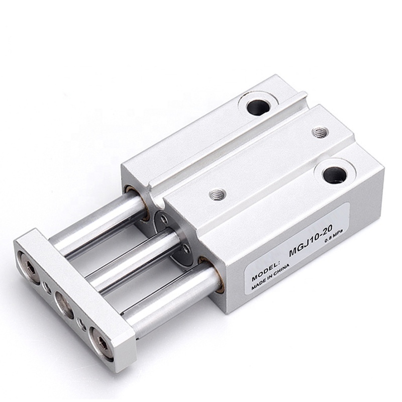 Shinypneumatic  smc type MGJ pneumatic cylinders small compressed miniature air cylinder with linear guide rod Actuator