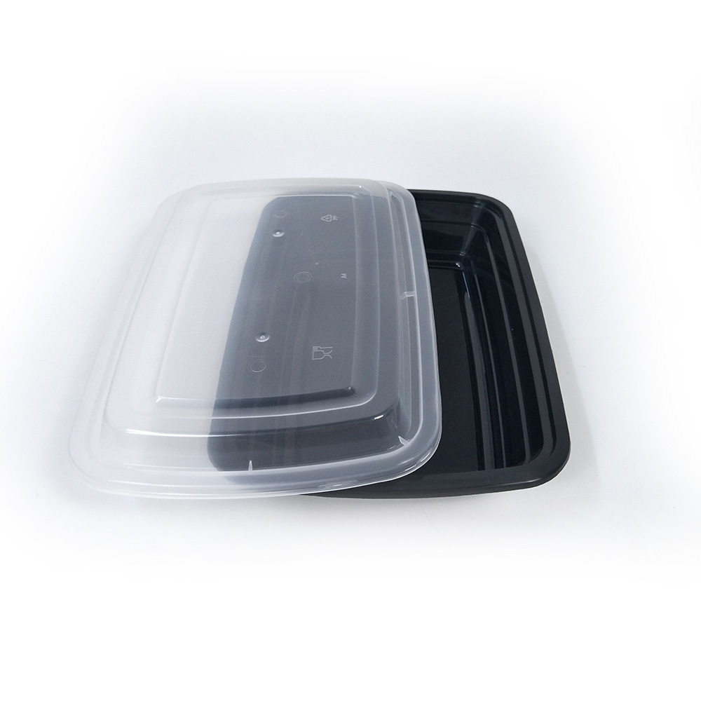 28oz rectangular disposable food packaging containers plastic lunch tiffin box bento boxes with air vent lock