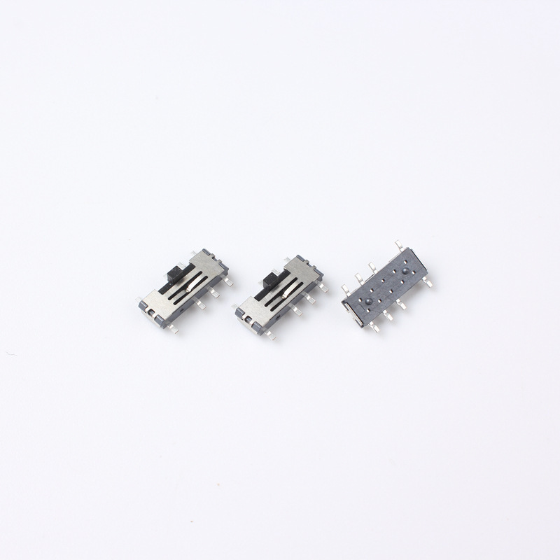 2 position small  switchcraft  dp3t  momentary slide switch