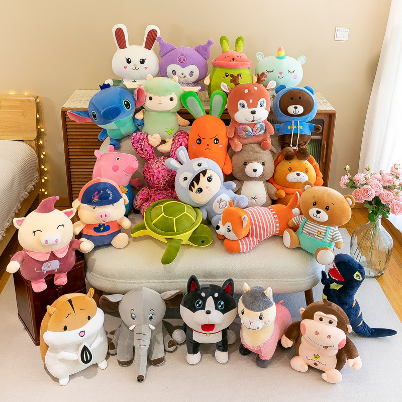 Cheap Wholesale Small Size Capsule Animal Soft Stuffed Plush Toy Shop Claw Machine Toys