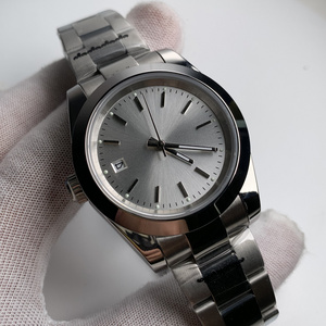 Oyste-r Retro Automatic Watch Luminous Hands 39mm Sapphire Polished Steel Case Blank Dial have Date 2813 automatic movement B861