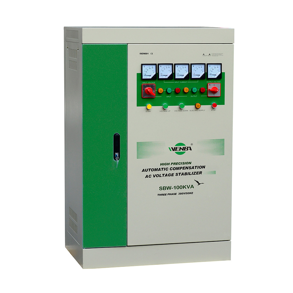 3 Phase SBW Voltage Stabilizer 100KVA Three Phase 380V 415V 70KVA 80KVA Voltage Regulator