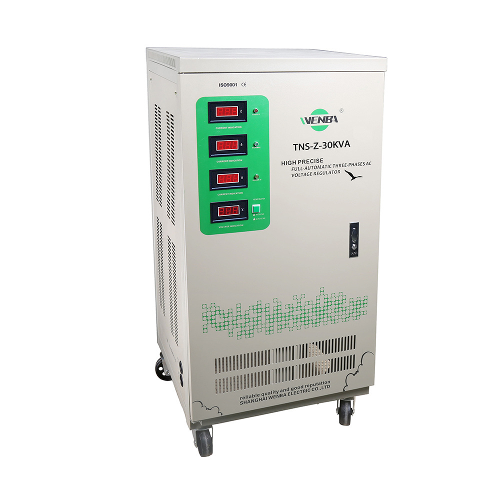 WENBA automatic three phase stabilizer TNS series 30kva 40kva 50kva output 380V voltage regulator