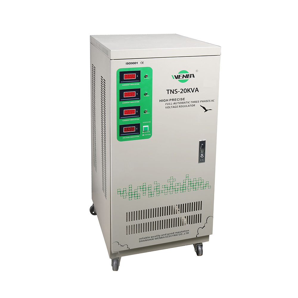 WENBA automatic three phase stabilizer TNS series 30kva 40kva 50kva output 380V voltage regulator