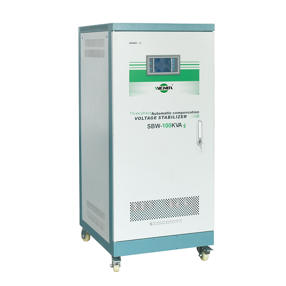 3 Phase SBW Voltage Stabilizer 100KVA Three Phase 380V 415V 70KVA 80KVA Voltage Regulator