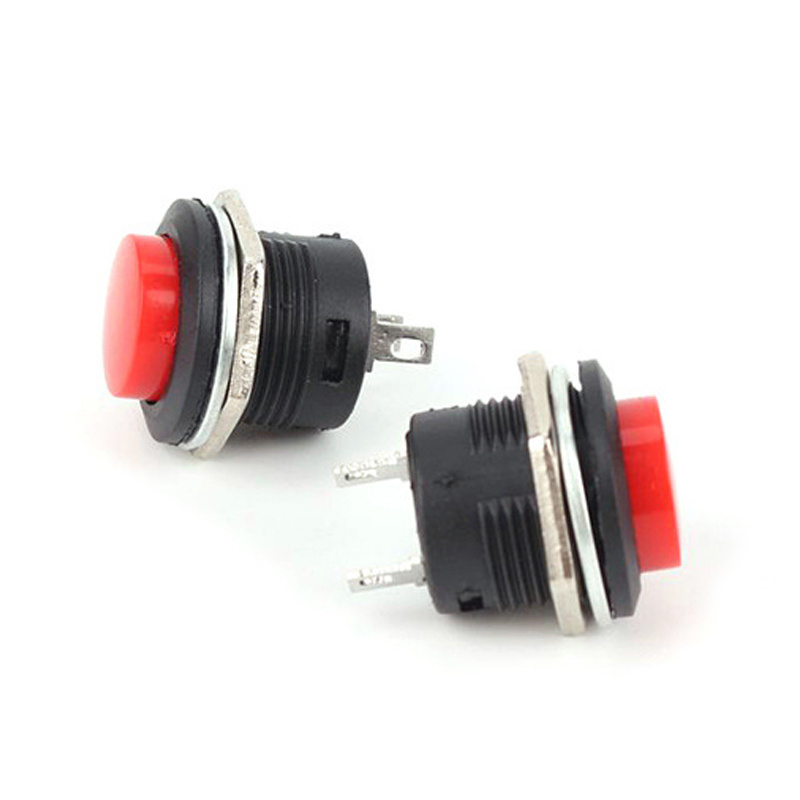 momentary push button switch PB-1602 latching type Push button switch self-reset/self-locking round