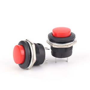 momentary push button switch PB-1602 latching type Push button switch self-reset/self-locking round