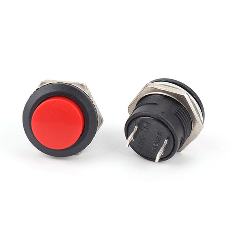 momentary push button switch PB-1602 latching type Push button switch self-reset/self-locking round