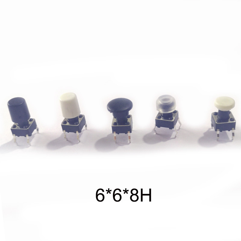 waterproof 6x6 through hole type dip tactile switch SMD tact switch c ap illuminated led micro switch push button