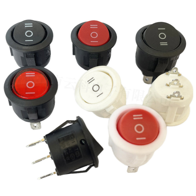 On/off/on kcd1 rocker switch three pins rocker toggle switch 3 way position on-off-on boat type power switch