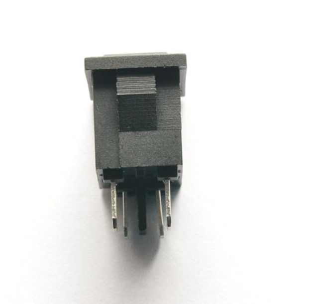 4 Pins 2 Position ON Off black power switch 6A 250V/10A 125V rocker switch mini boat switch  21*15 without lamp KCD1-104