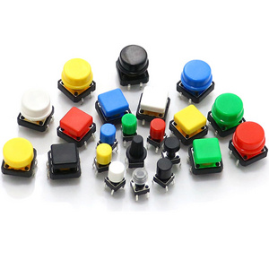 waterproof 6x6 through hole type dip tactile switch SMD tact switch c ap illuminated led micro switch push button