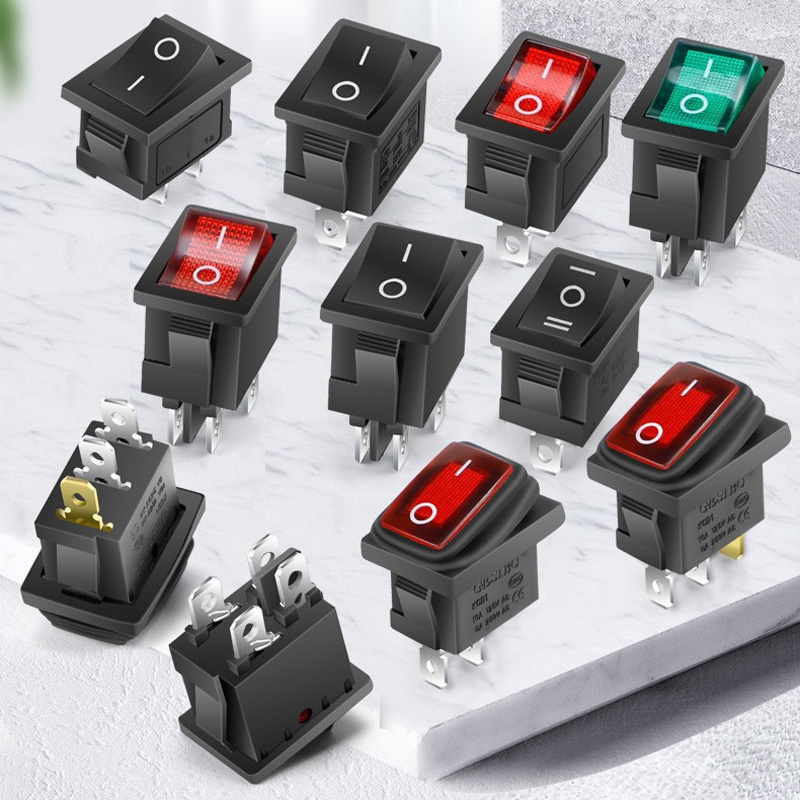 Kcd1 2 3 4 6 Pin on off Toggle / Rocker / Mini / Micro / PCB / 12V / 24V / 220V Power Switch  CE / CQC / LED Push Button Switch