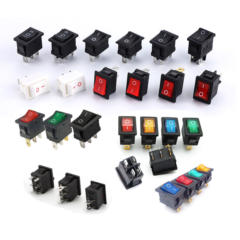 Kcd1 2 3 4 6 Pin on off Toggle / Rocker / Mini / Micro / PCB / 12V / 24V / 220V Power Switch  CE / CQC / LED Push Button Switch