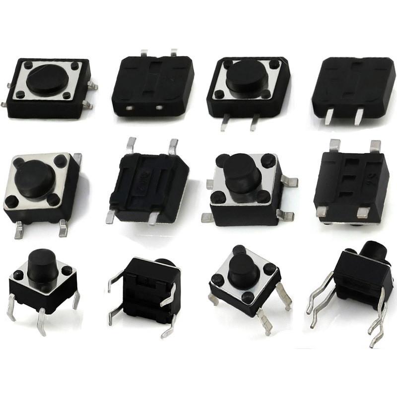 electronic components china made 6*6*4.3mm middle 2 & 4 pin Tact push button switch