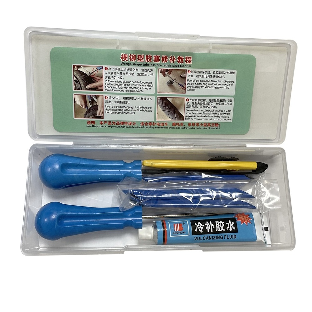 Tubeless Emergency Tire Repair Kit to Fix Punctures and Plug Flat