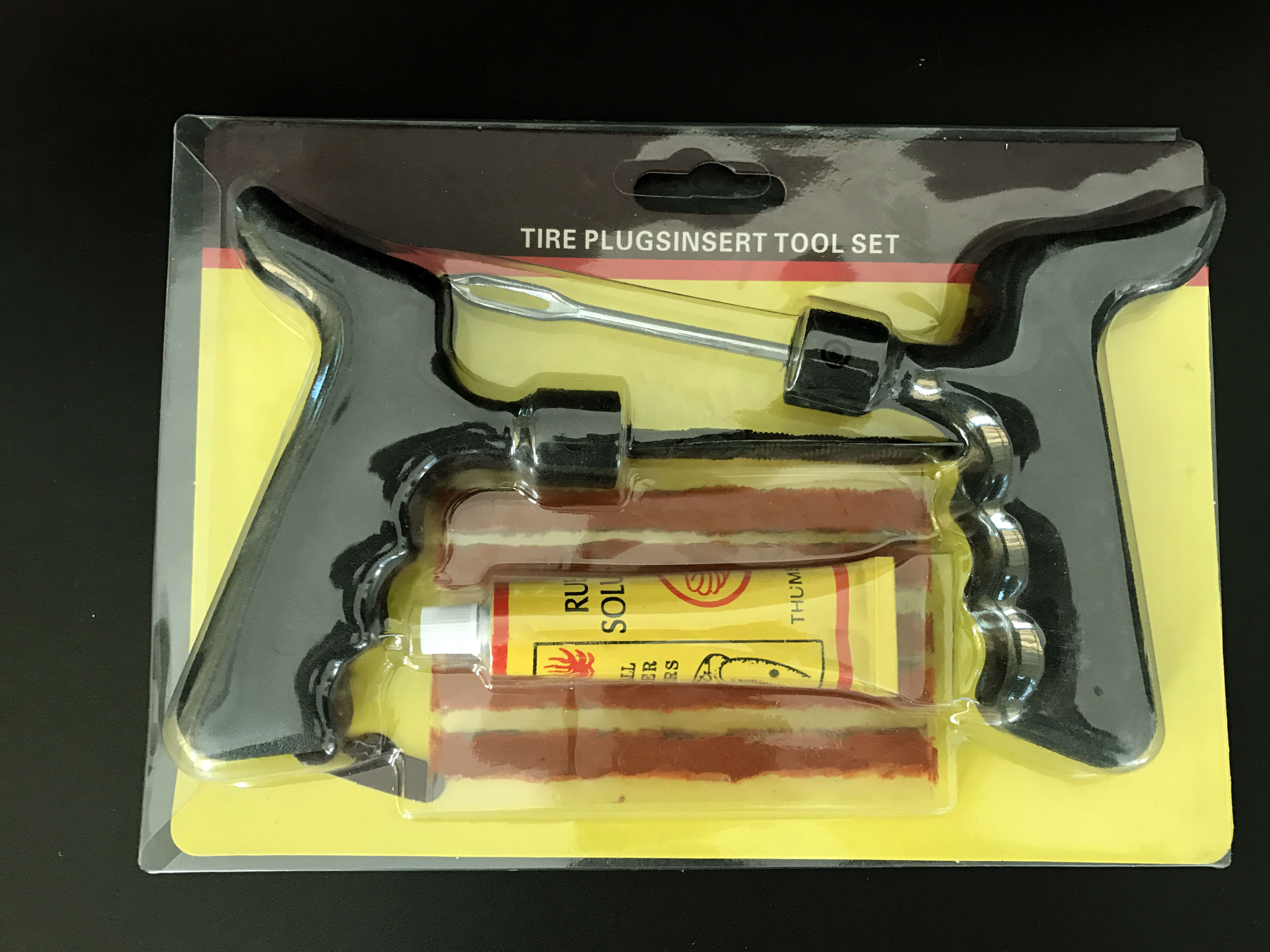 Tubeless Emergency Tire Repair Kit to Fix Punctures and Plug Flat