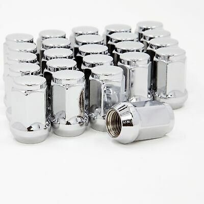 20 PCS Wheel Lug Nut Set - M12X1.5 Thread Chrome Finish 3/4 Hex 60 Degree Conical Seat