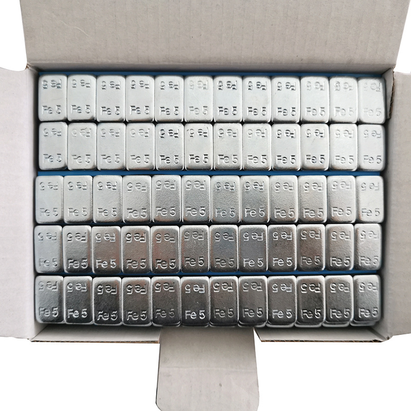 customized box fe stick on wheel weights 100 pcs wheel balancing weights