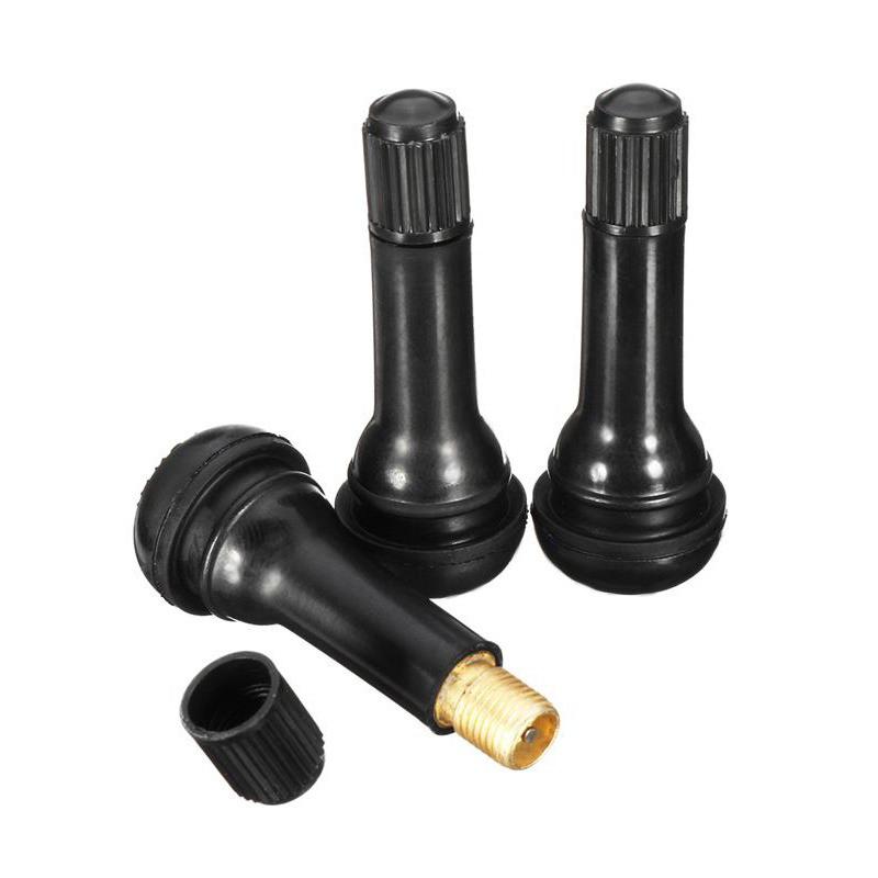 Tubeless tire valve Tr414 brass stem and core with nature rubber