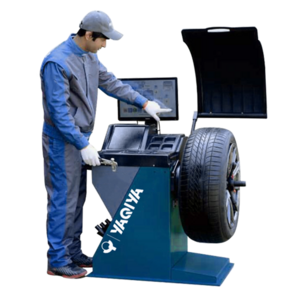 Manual wheel balancer tyre machine and motorcycle