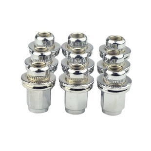 Wheel Nuts Hot Sale Silver Iron Lug Nuts 37mm M12x1.5 Open End Lug Nuts M12x1.25 For Toyota