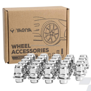 Wheel Nuts Hot Sale Silver Iron Lug Nuts 37mm M12x1.5 Open End Lug Nuts M12x1.25 For Toyota